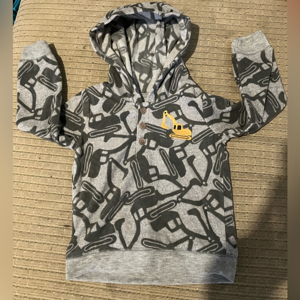 Infant Toddler Fleece Hoodie Button Up
